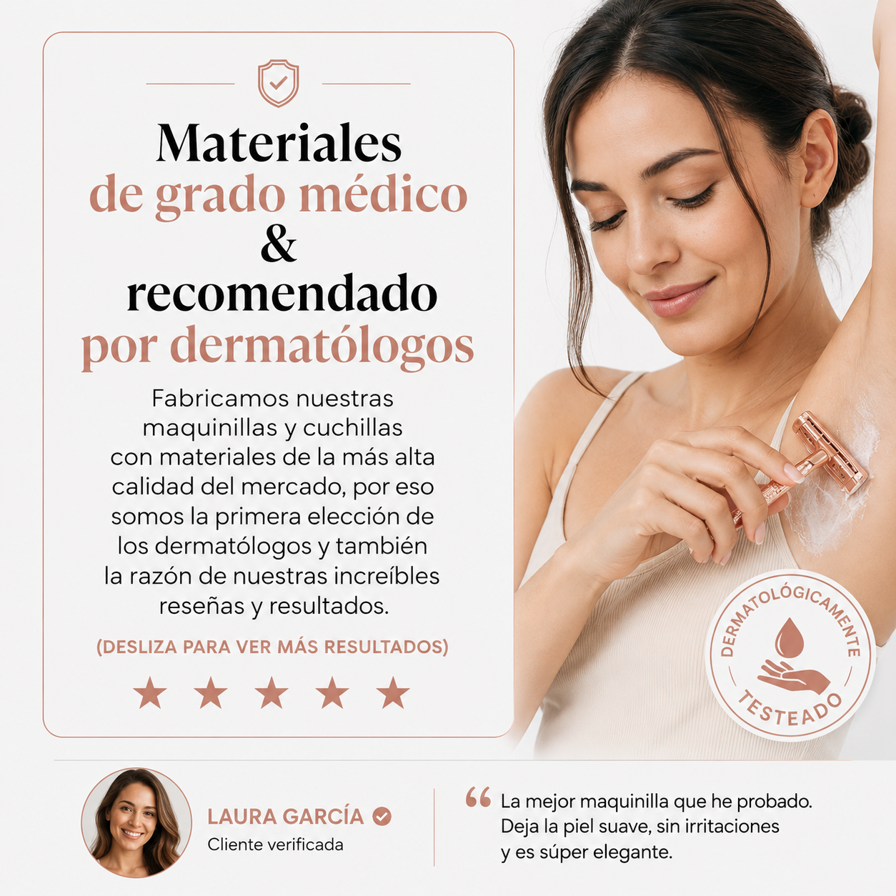 SKINRAZR™ — Rasuradora de precisión para una piel suave