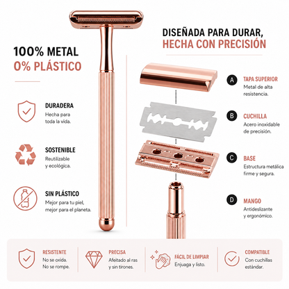 SKINRAZR™ — Rasuradora de precisión para una piel suave